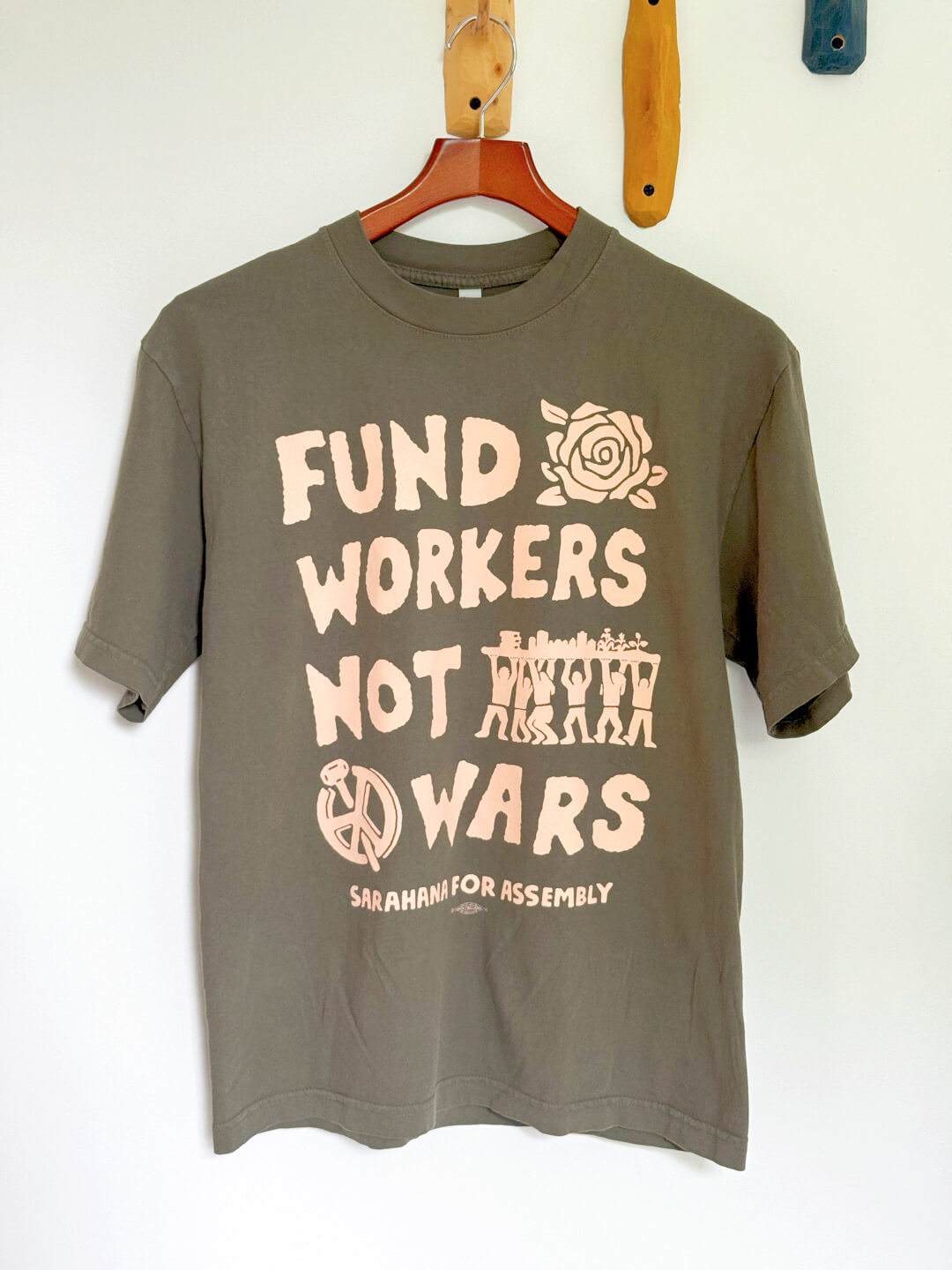 Fund Workers Not Wars Green Tee
