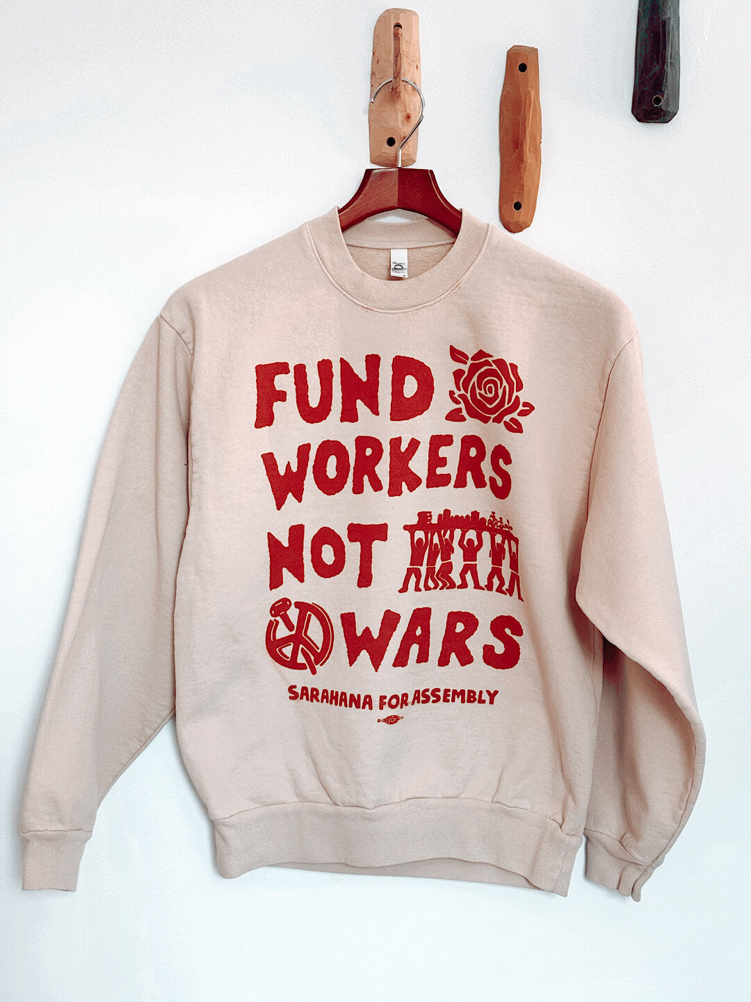 Fund Workers Not Wars Heavy Sweatshirt — SMALL BATCH